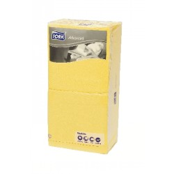 Servietten 33x33 1/4F, gelb