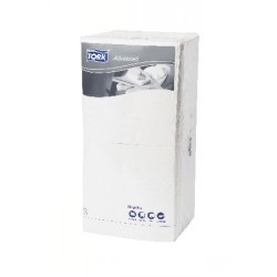 Servietten 33x33 1/4F, weiss