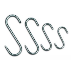 S-Haken rostfrei, 140 x 6mm