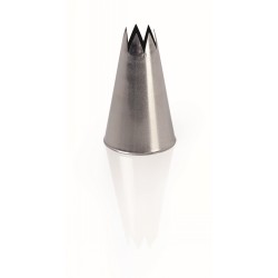 Edelstahl-Sterntülle 18mm x 5cm