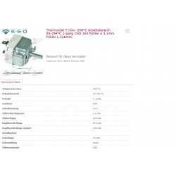 EGO Thermostat 55-294°C 1NO 16A
