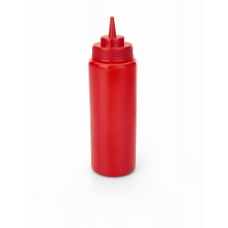 Quetschflasche rot aus PE mit