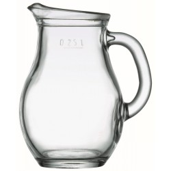 Krug Glas 0,25l mit Füllstrich