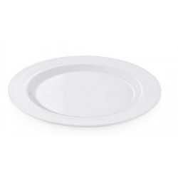Teller Melamin 23cm flach weiß